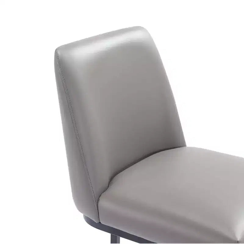 Manhattan Comfort Serena Leatherette Upholstered Metal Counter Height Barstool
