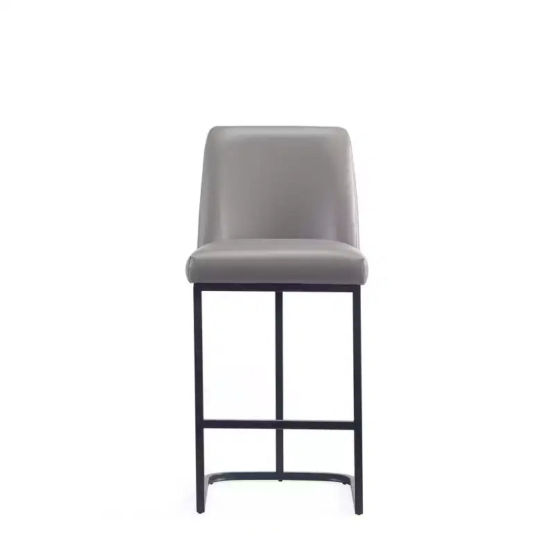 Manhattan Comfort Serena Leatherette Upholstered Metal Counter Height Barstool
