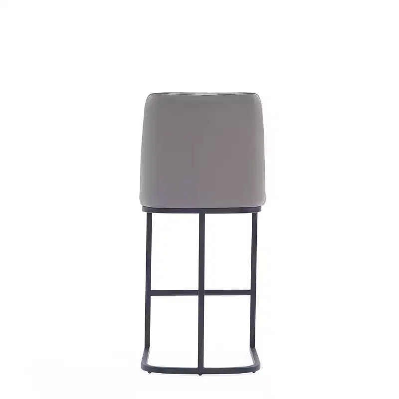 Manhattan Comfort Serena Leatherette Upholstered Metal Counter Height Barstool