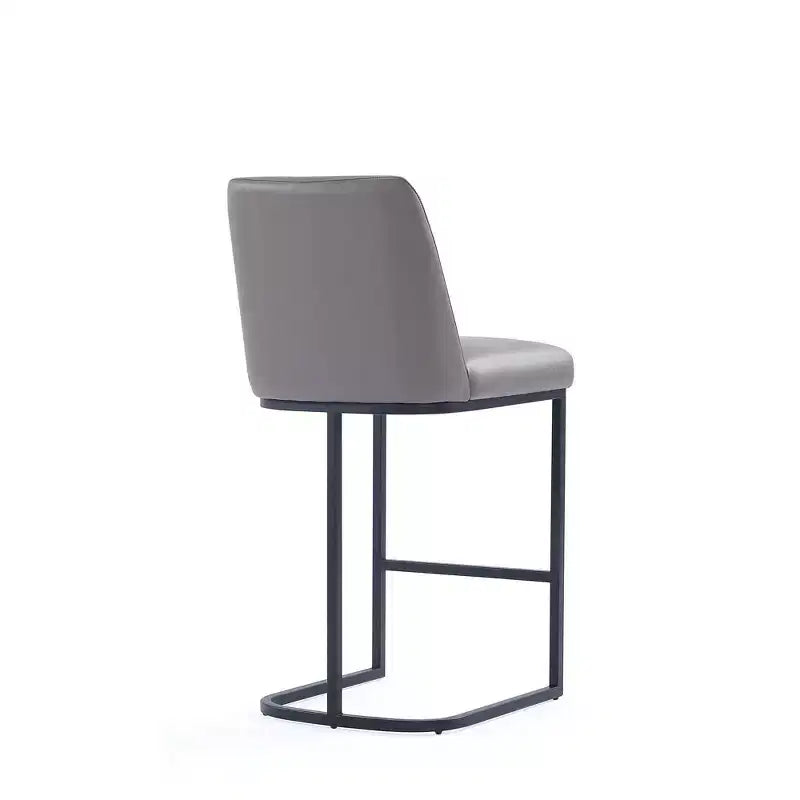 Manhattan Comfort Serena Leatherette Upholstered Metal Counter Height Barstool