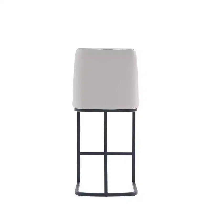 Manhattan Comfort Serena Leatherette Upholstered Metal Counter Height Barstool