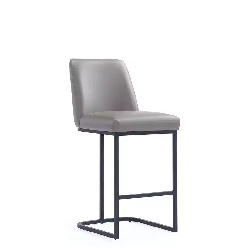 Manhattan Comfort Serena Leatherette Upholstered Metal Counter Height Barstool