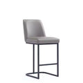 Manhattan Comfort Serena Leatherette Upholstered Metal Counter Height Barstool
