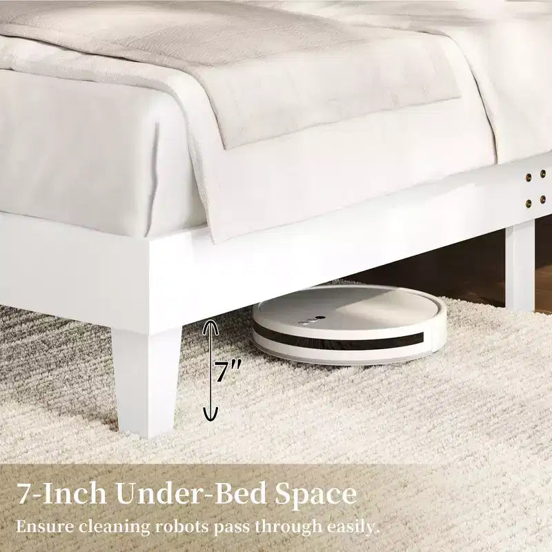 Yaheetech Farmhouse Wooden Bedframe