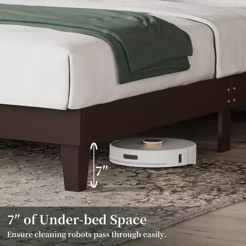 Yaheetech Farmhouse Wooden Bedframe