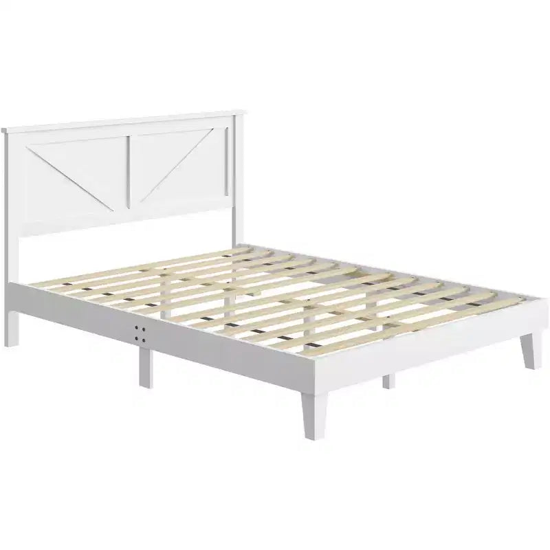 Yaheetech Farmhouse Wooden Bedframe
