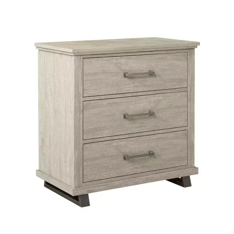 Festivo 2pc Contemporary 5 Drawer Chest and 3 Drawer Nightstand Set