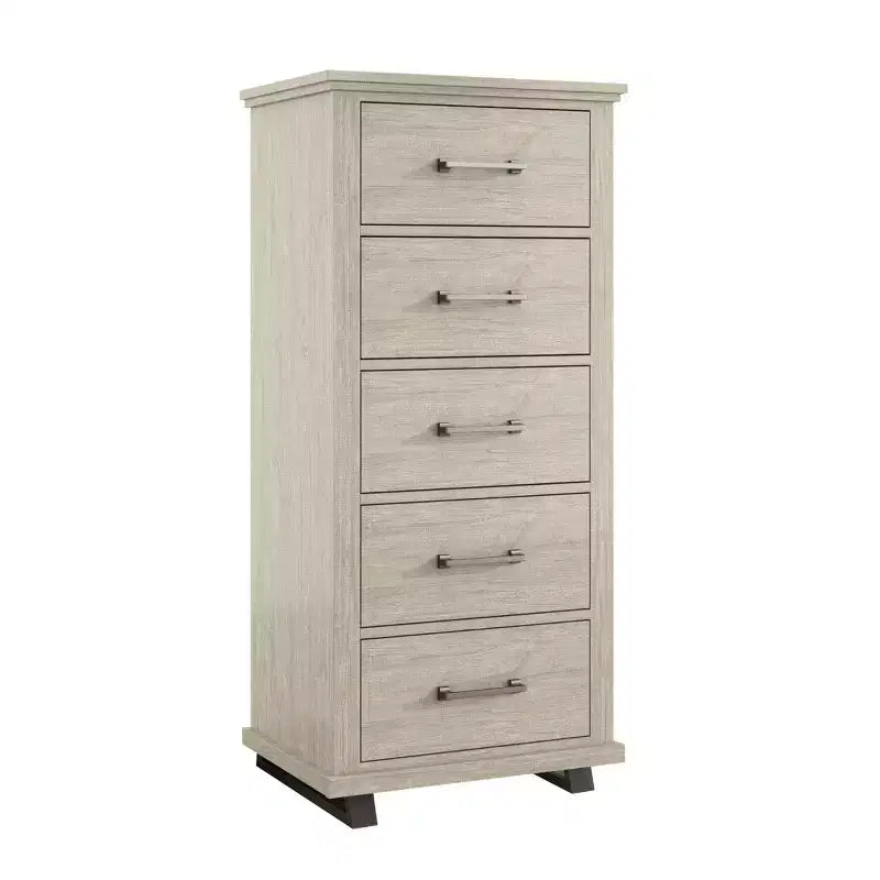 Festivo 2pc Contemporary 5 Drawer Chest and 3 Drawer Nightstand Set