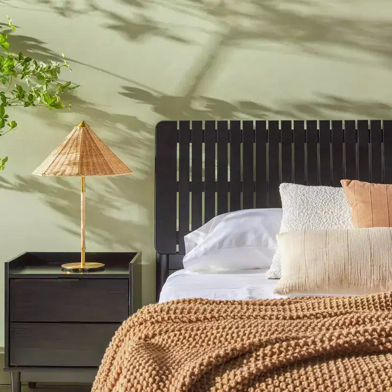 Saracina Home Queen Vertical Slat Headboard Bed