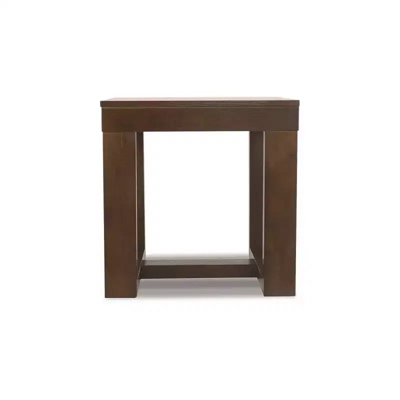 Signature Design by Ashley Contemporary Watson End Table Dark Brown
