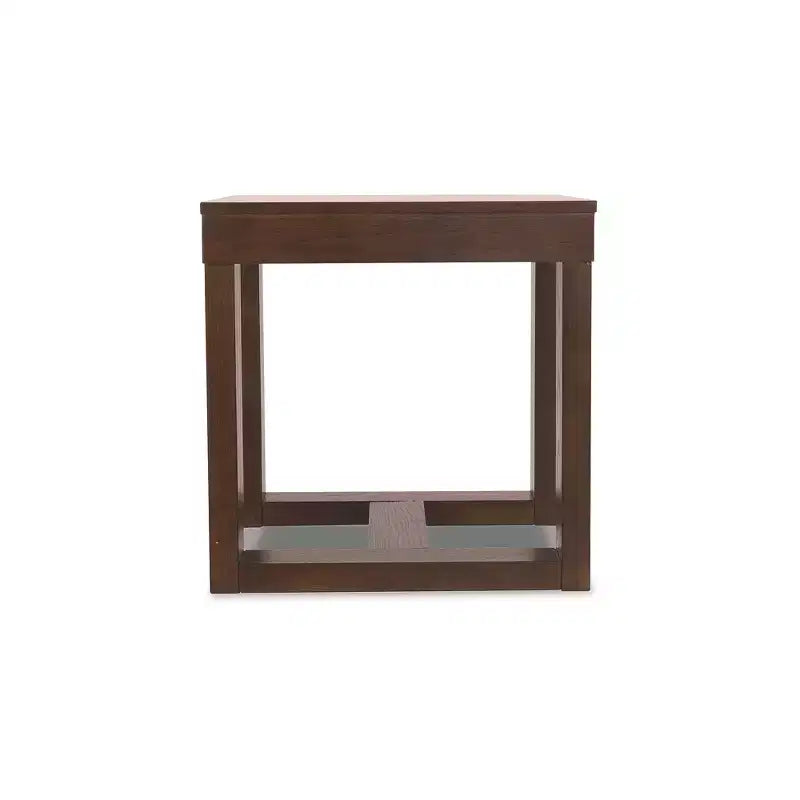 Signature Design by Ashley Contemporary Watson End Table Dark Brown