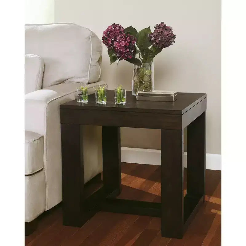 Signature Design by Ashley Contemporary Watson End Table Dark Brown