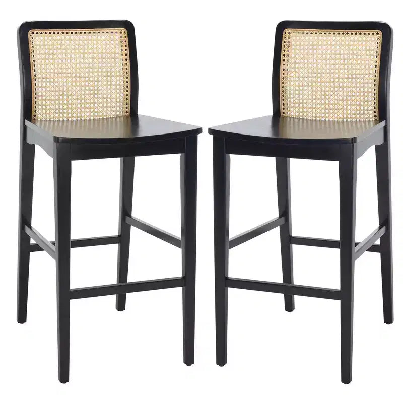 Benicio Rattan Bar Stool (Set Of 2) - BST1507 - Safavieh