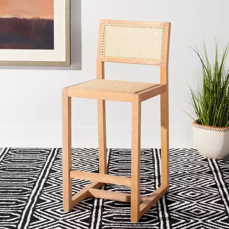 Seika Rattan Counter Stool - BST9502 - Safavieh