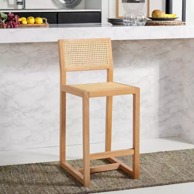 Seika Rattan Counter Stool - BST9502 - Safavieh