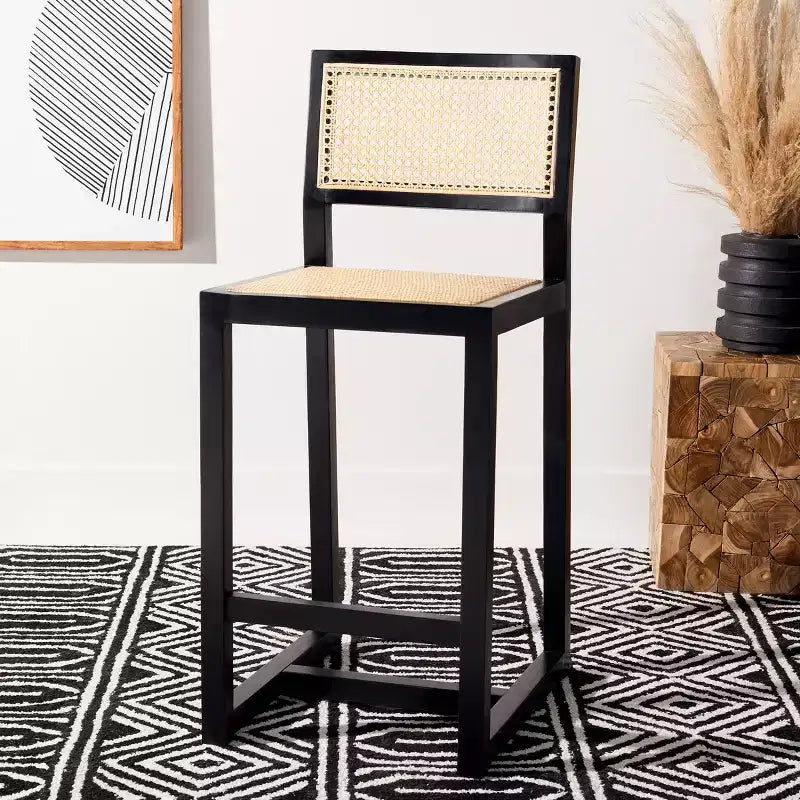 Seika Rattan Counter Stool - BST9502 - Safavieh