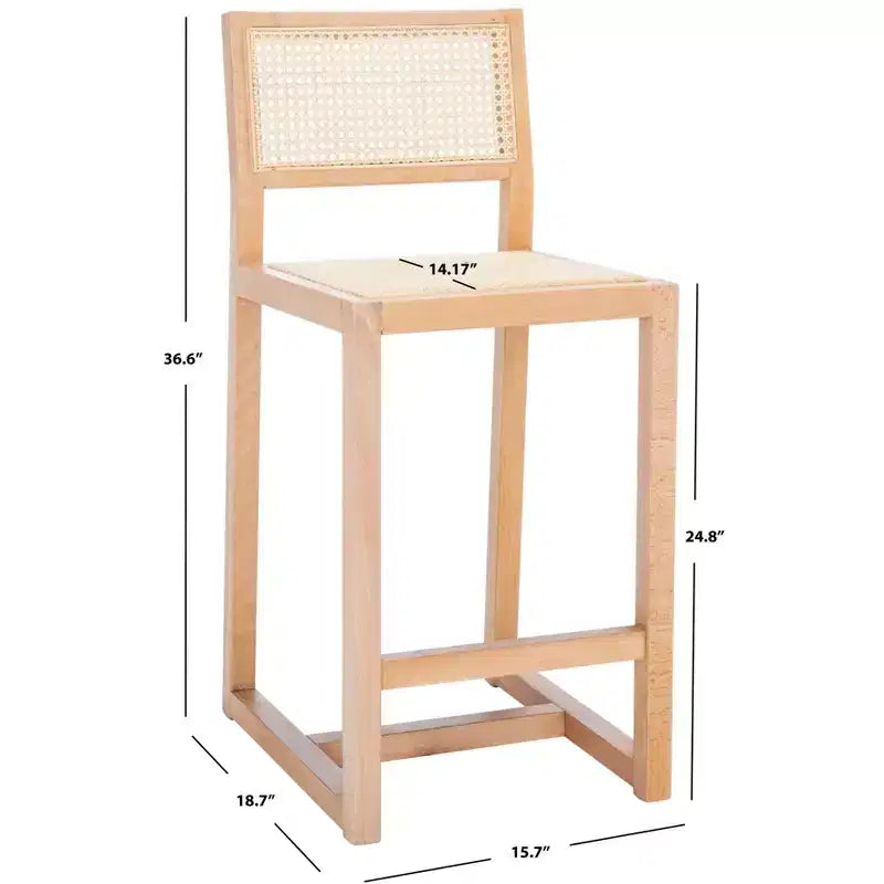 Seika Rattan Counter Stool - BST9502 - Safavieh