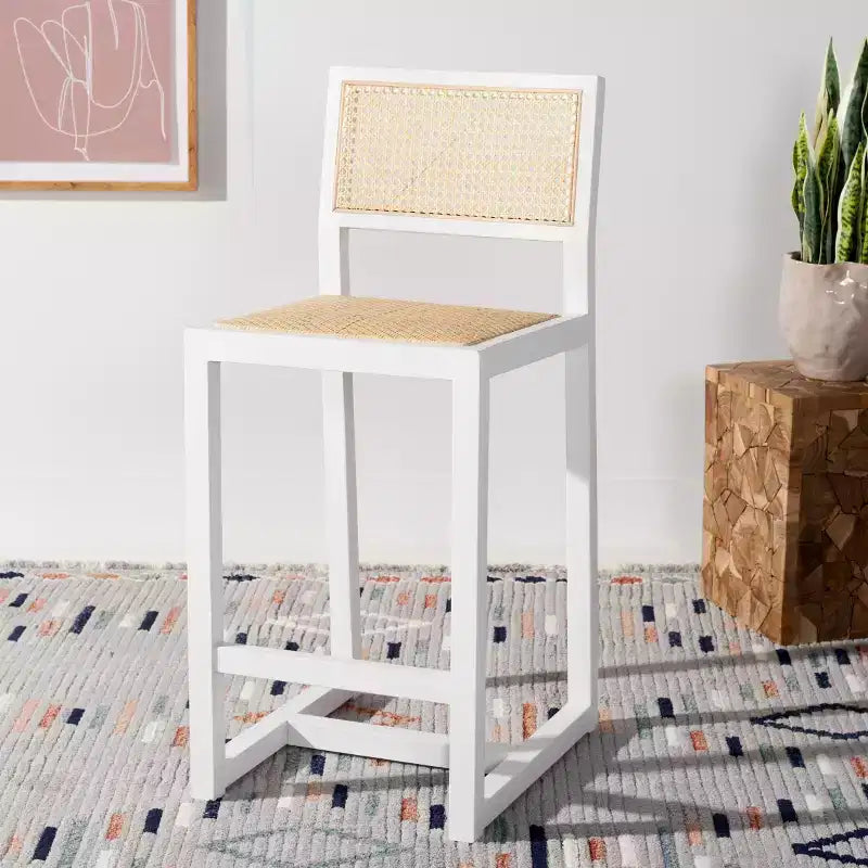 Seika Rattan Counter Stool - BST9502 - Safavieh