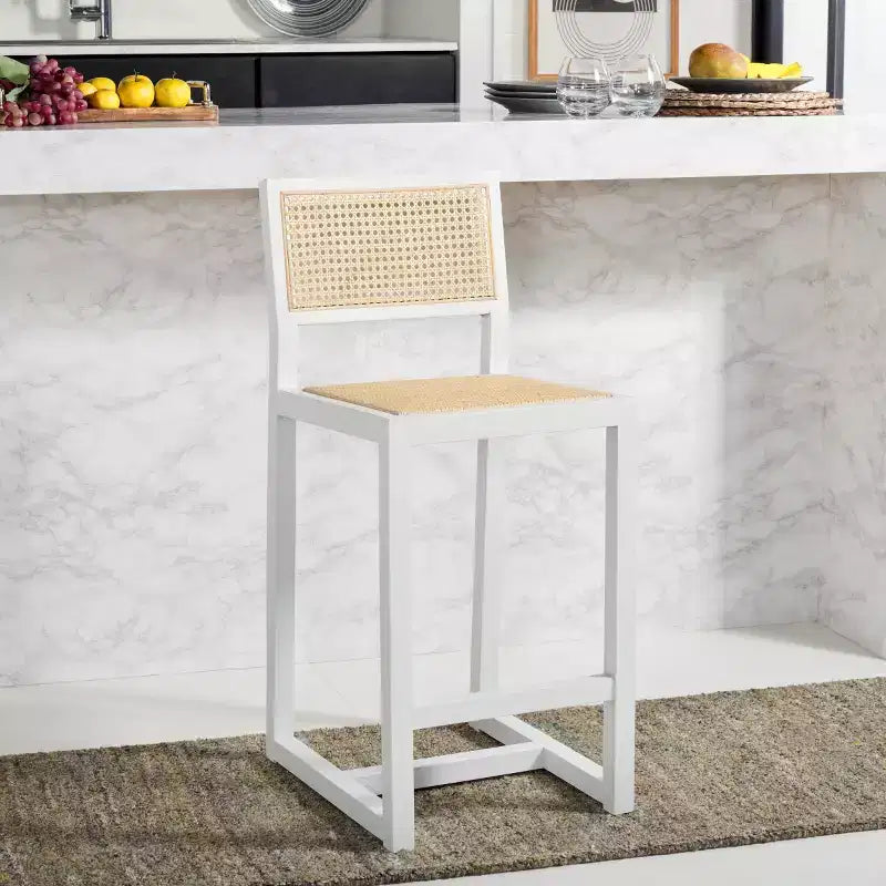 Seika Rattan Counter Stool - BST9502 - Safavieh