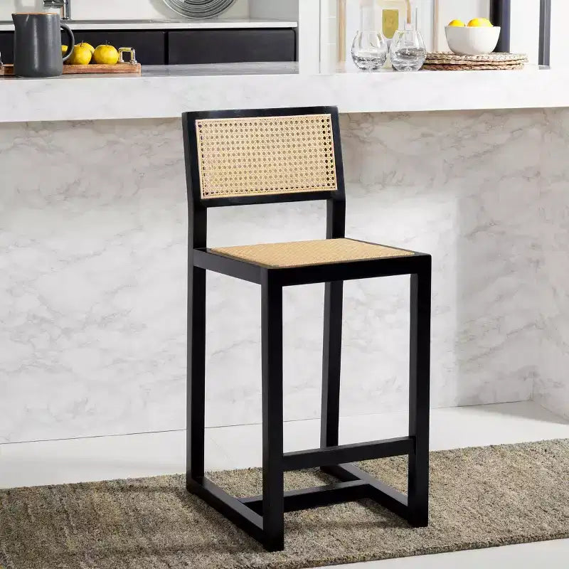 Seika Rattan Counter Stool - BST9502 - Safavieh