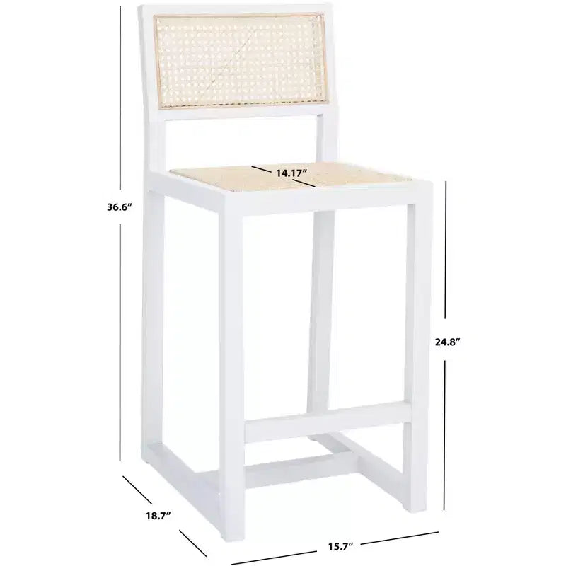 Seika Rattan Counter Stool - BST9502 - Safavieh