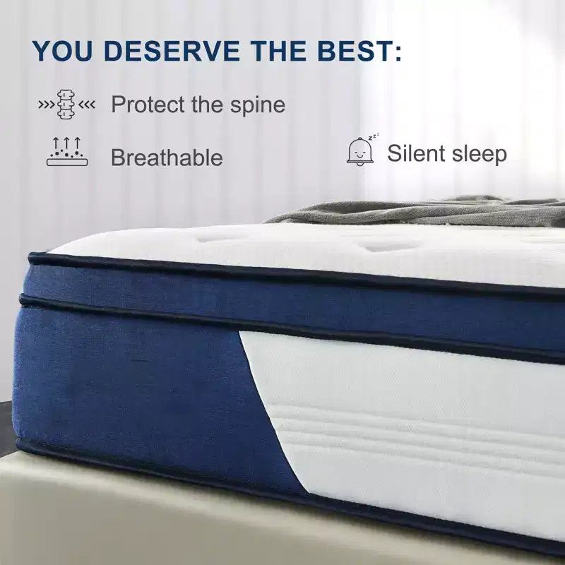 Wuleitex 10-inch full cold basic memory foam mattress without glass fiber, medium feel, breathable cooling layer, certified safety material