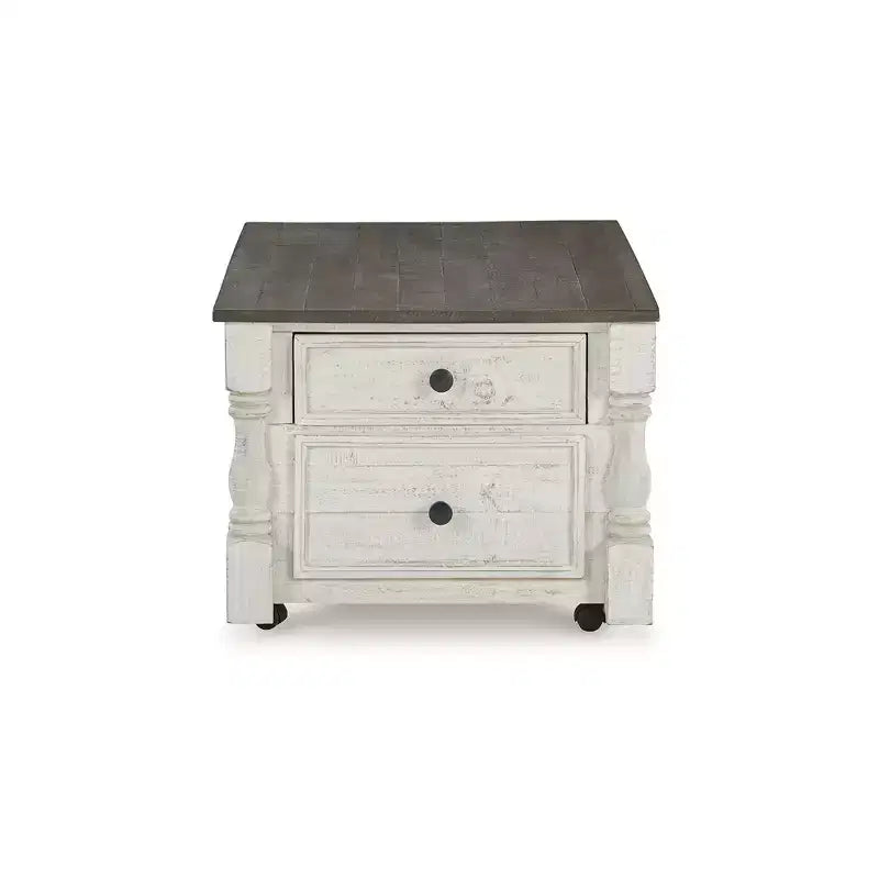 Signature Design by Ashley Casual Havalance Lift-Top Coffee Table, White/Gray
