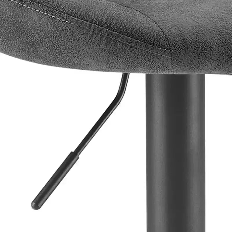 HOMLUX Adjustable Barstools Set of 2 Open Backrest Swivel Bar Height Chairs