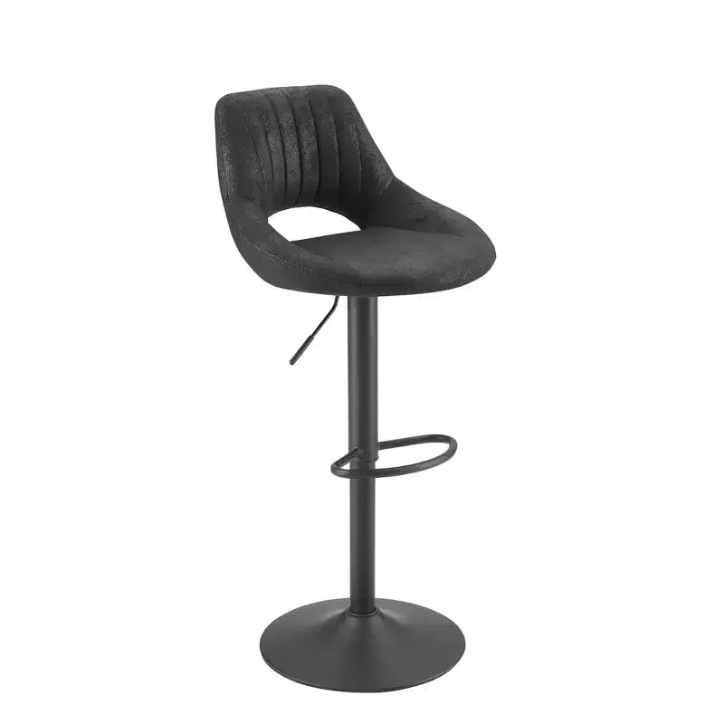 HOMLUX Adjustable Barstools Set of 2 Open Backrest Swivel Bar Height Chairs