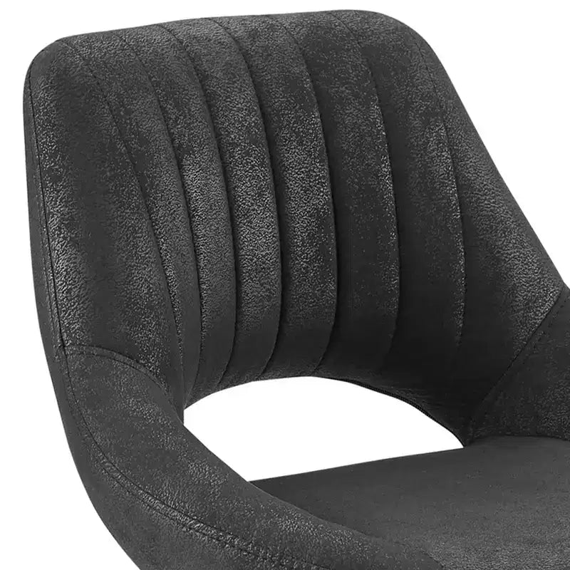 HOMLUX Adjustable Barstools Set of 2 Open Backrest Swivel Bar Height Chairs