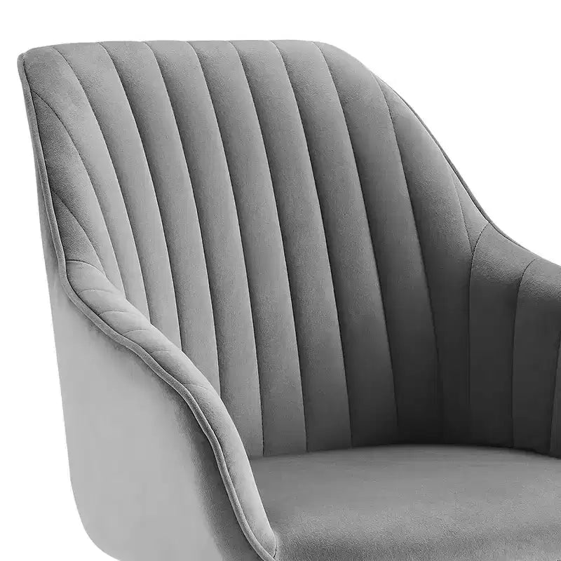 HOMLUX Mid-century Pyramid 360 Swivel Accent Chair Upholstered in Comfortable Velvet- Gold Plated Legs For Bedroom,Office,Dining