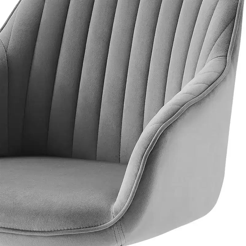 HOMLUX Mid-century Pyramid 360 Swivel Accent Chair Upholstered in Comfortable Velvet- Gold Plated Legs For Bedroom,Office,Dining