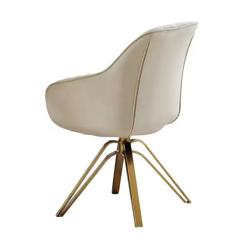 HOMLUX Mid-century Pyramid 360 Swivel Accent Chair Upholstered in Comfortable Velvet- Gold Plated Legs For Bedroom,Office,Dining