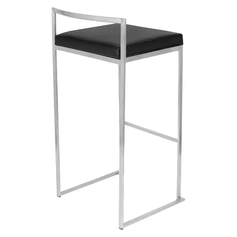 34 Set of 2 Fuji Contemporary Stackable Barstools - LumiSource