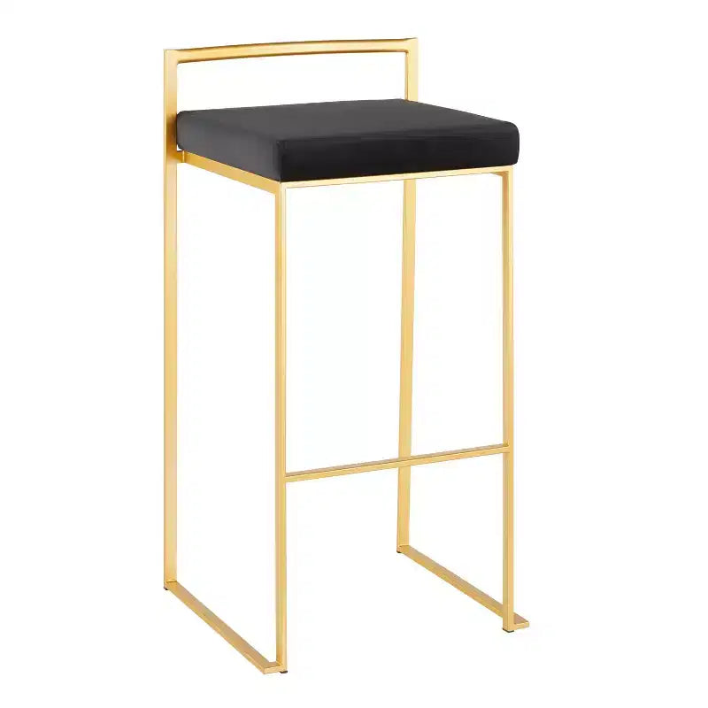 34 Set of 2 Fuji Contemporary Stackable Barstools - LumiSource