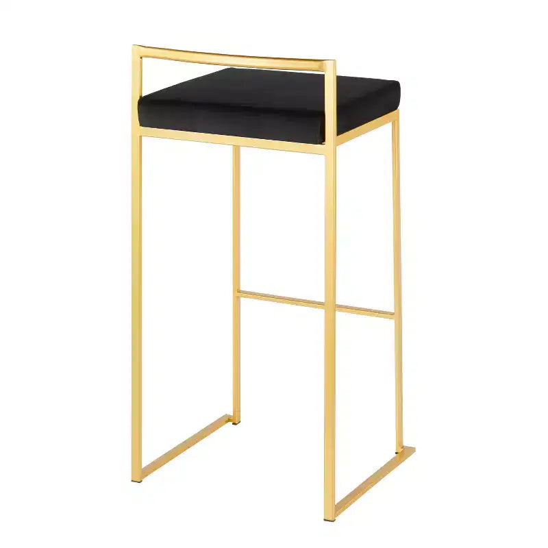 34 Set of 2 Fuji Contemporary Stackable Barstools - LumiSource