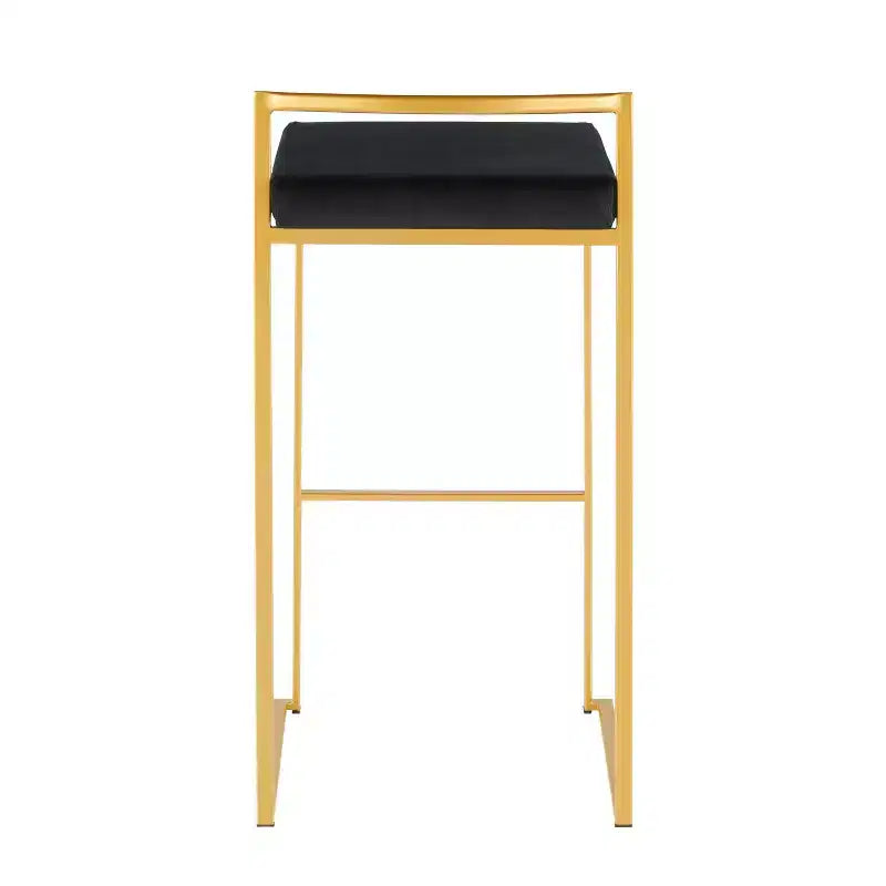 34 Set of 2 Fuji Contemporary Stackable Barstools - LumiSource