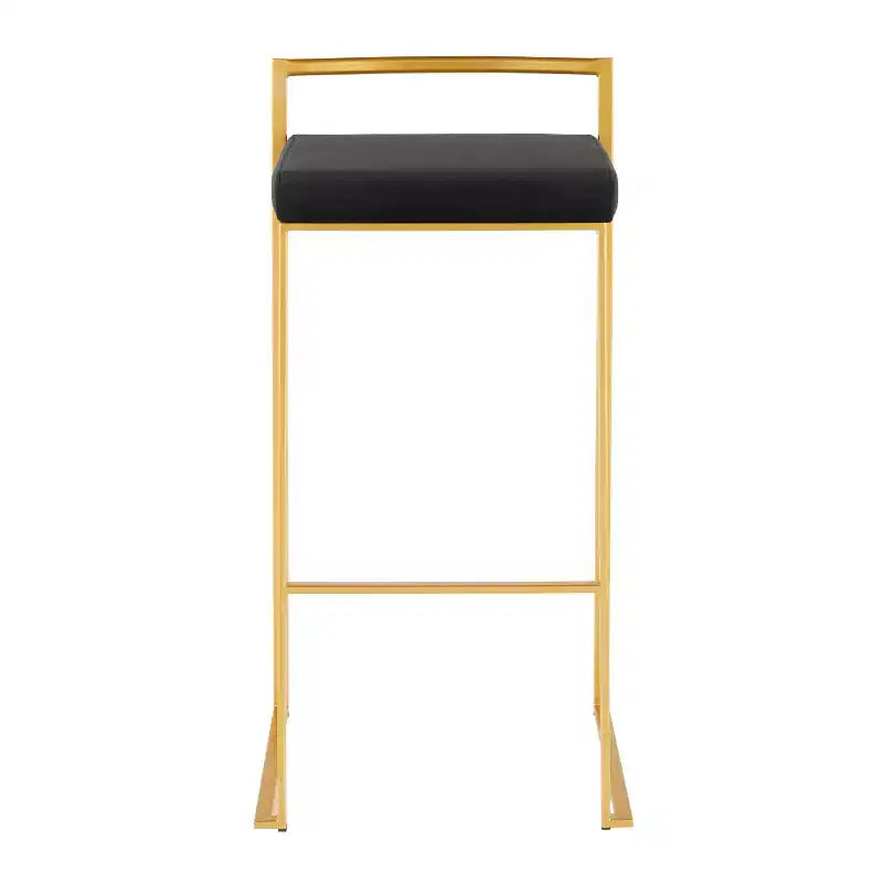 34 Set of 2 Fuji Contemporary Stackable Barstools - LumiSource