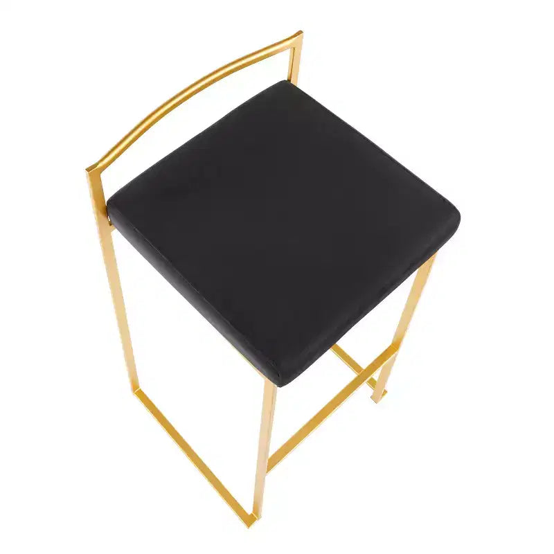 34 Set of 2 Fuji Contemporary Stackable Barstools - LumiSource