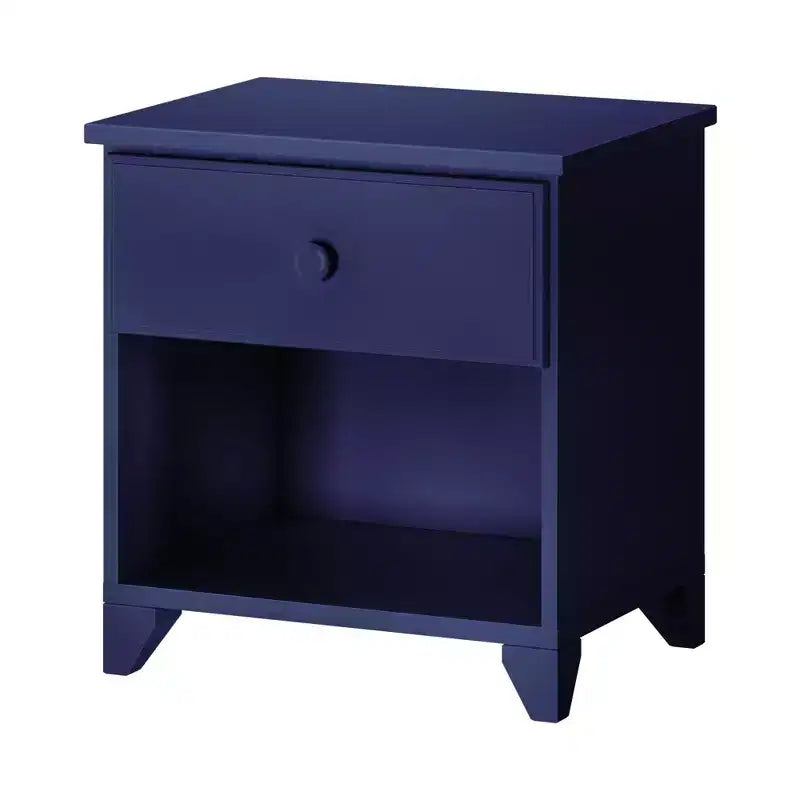 Plank+Beam Solid Wood Nightstand with 1 Drawer for Bedroom