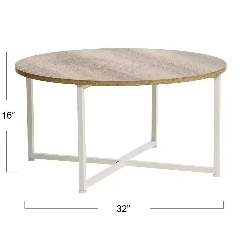 Household Essentials Jamestown Round Coffee Table