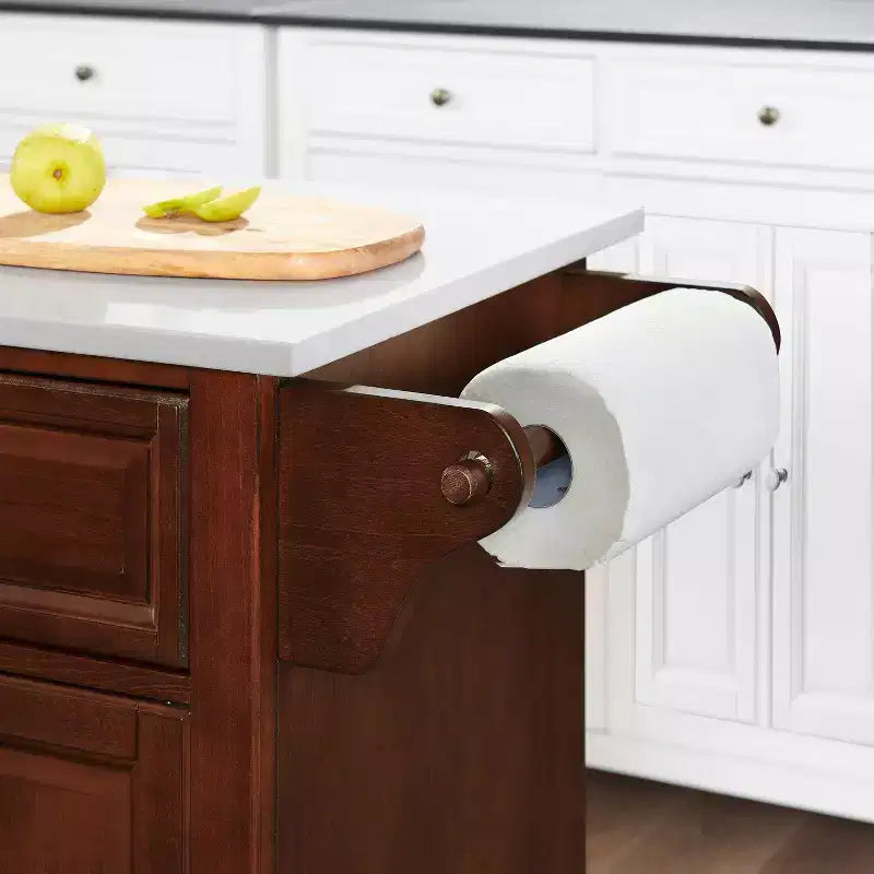 Lafayette Granite White Top Full Size Kitchen Island/Cart - Crosley