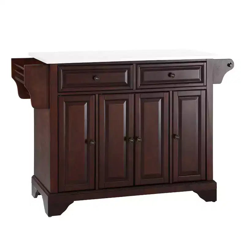 Lafayette Granite White Top Full Size Kitchen Island/Cart - Crosley