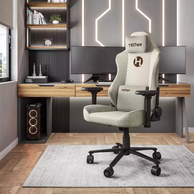 Sedia da gaming in memory foam con tessuto - Techni Sport