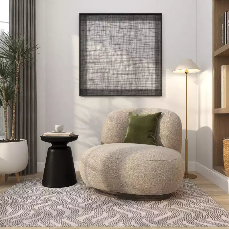Olivia & May Metal Accent Table with Bell Shaped Base