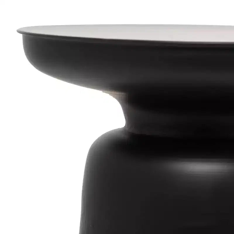Olivia & May Metal Accent Table with Bell Shaped Base