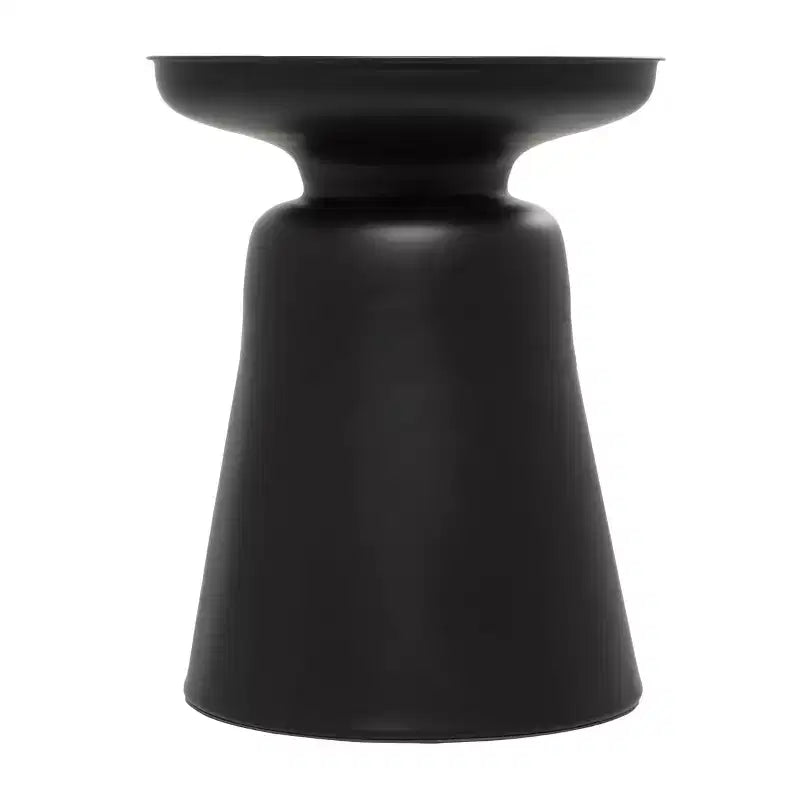 Olivia & May Metal Accent Table with Bell Shaped Base