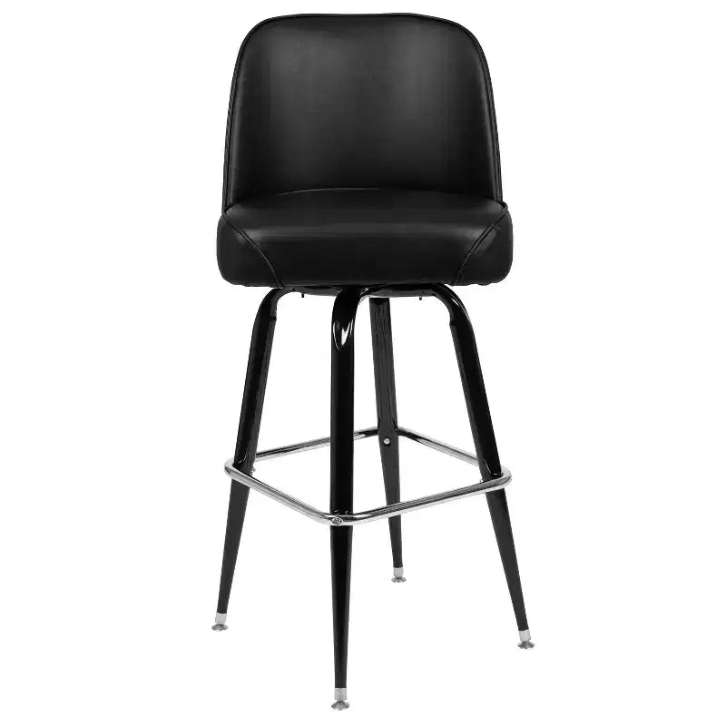 Emma and Oliver 2 Pack Metal Barstool with Swivel Bucket Seat