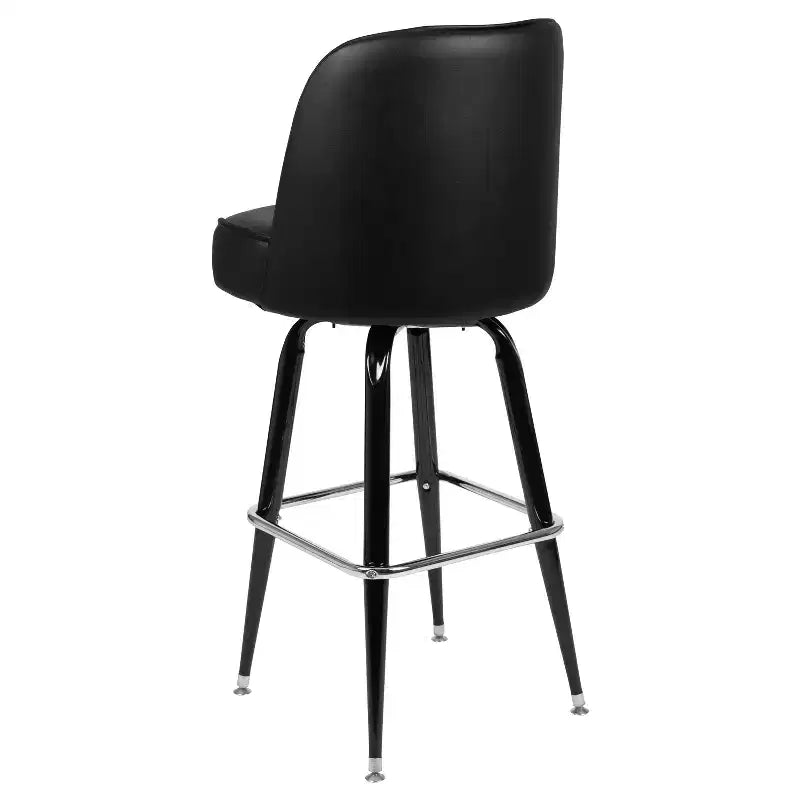Emma and Oliver 2 Pack Metal Barstool with Swivel Bucket Seat