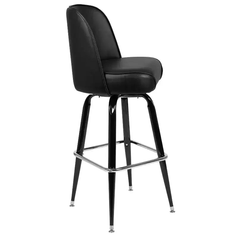Emma and Oliver 2 Pack Metal Barstool with Swivel Bucket Seat